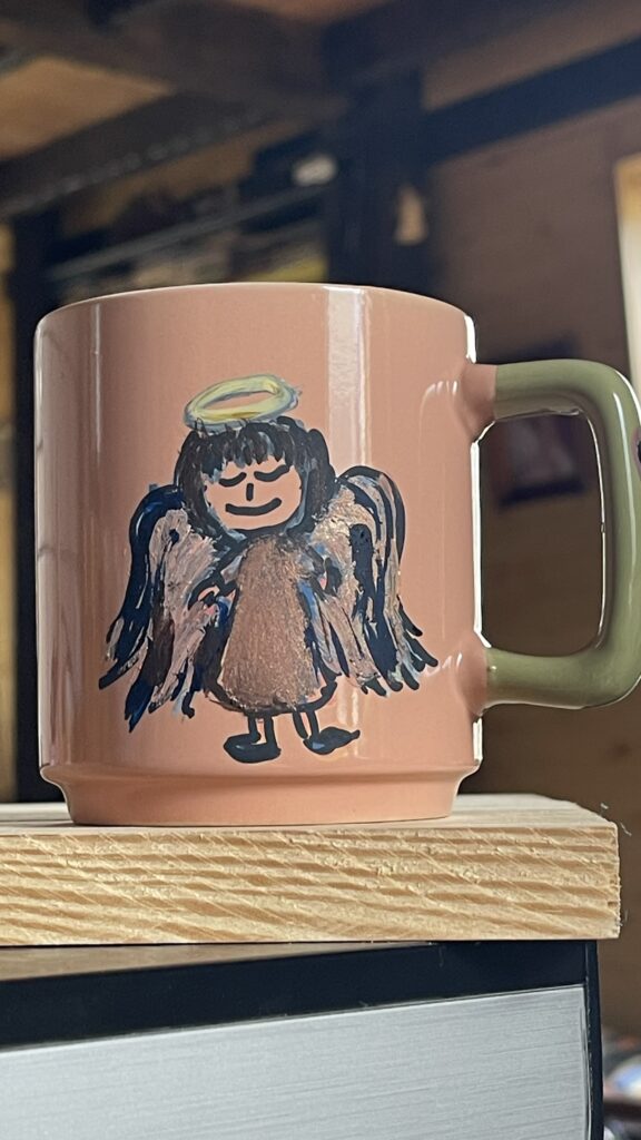 kubek z aniołem
