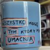 kubek z cytatem biblijnym